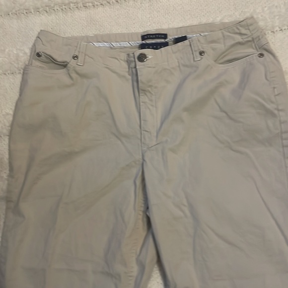 Vintage Crazy Horse Liz Claiborne capris stretch crop ankle pants khaki … - Picture 2 of 16